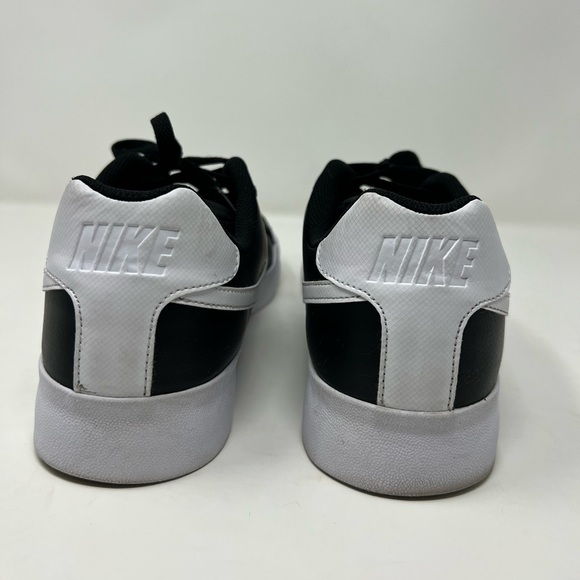 Nike Court Legacy SLP Black + White Leather Sneakers Mens Size 10.5 W/Shoebox - Picture 4 of 14